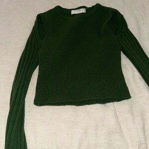 Green knit Storets top